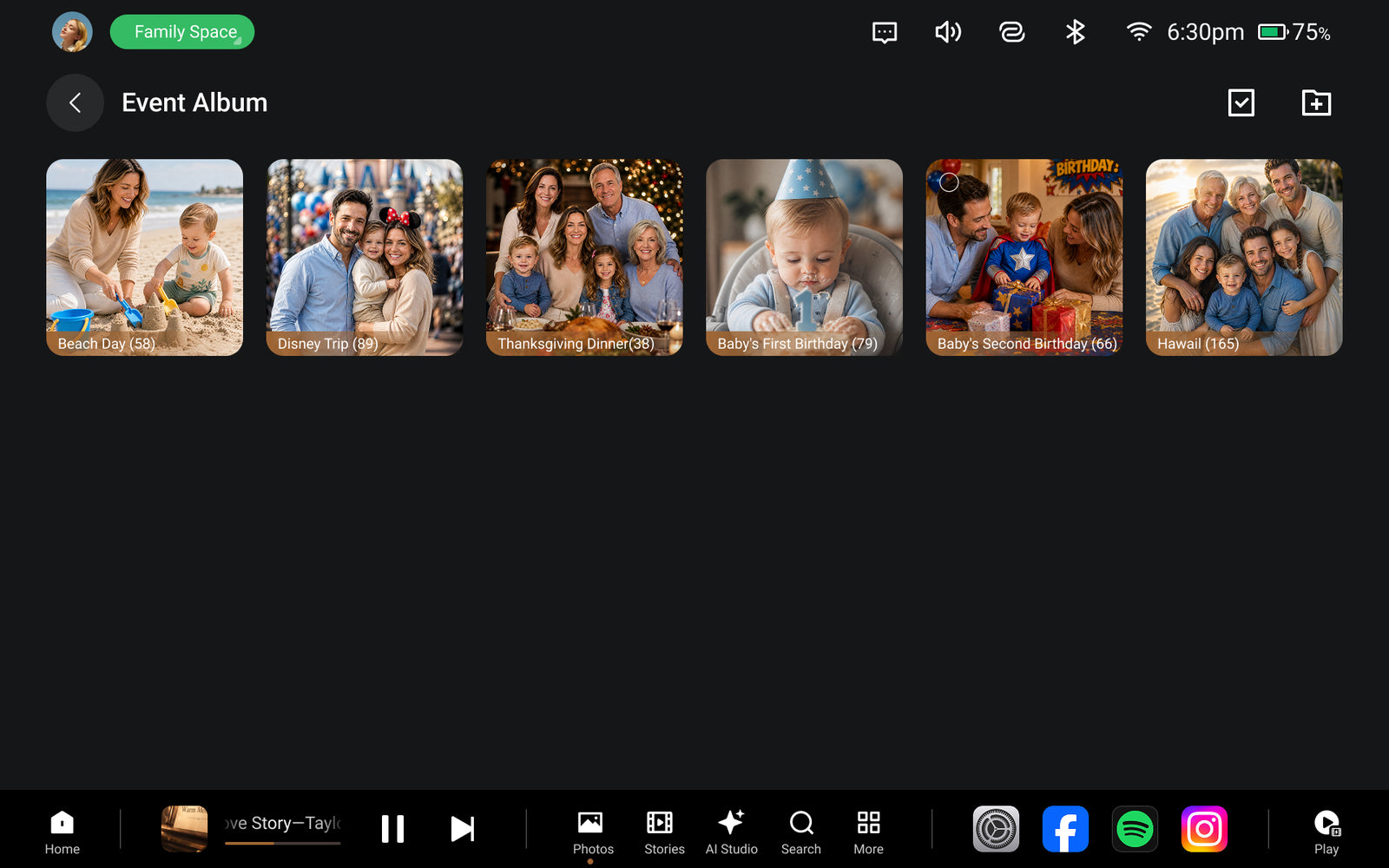 Event Albums for Family Moments