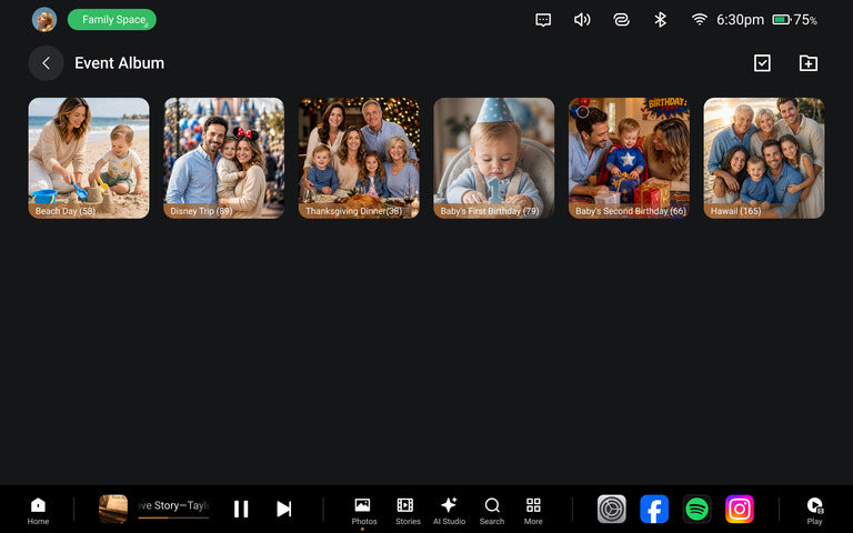 Event Albums for Family Moments